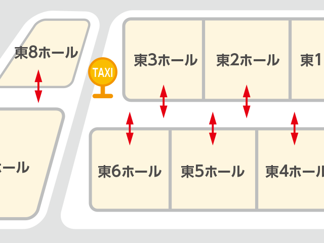 東京ビッグサイト 東展示棟　発着場所