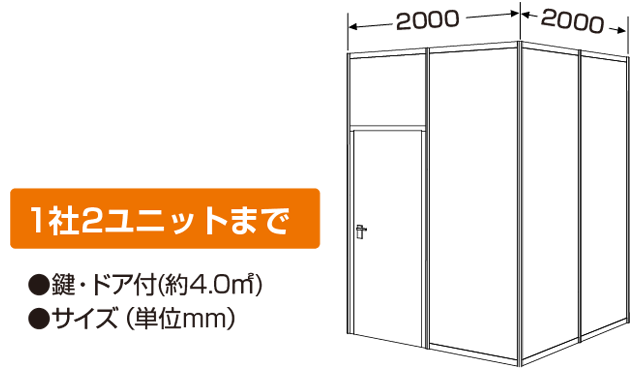 ストックルームイメージ ※1社2ユニットまで